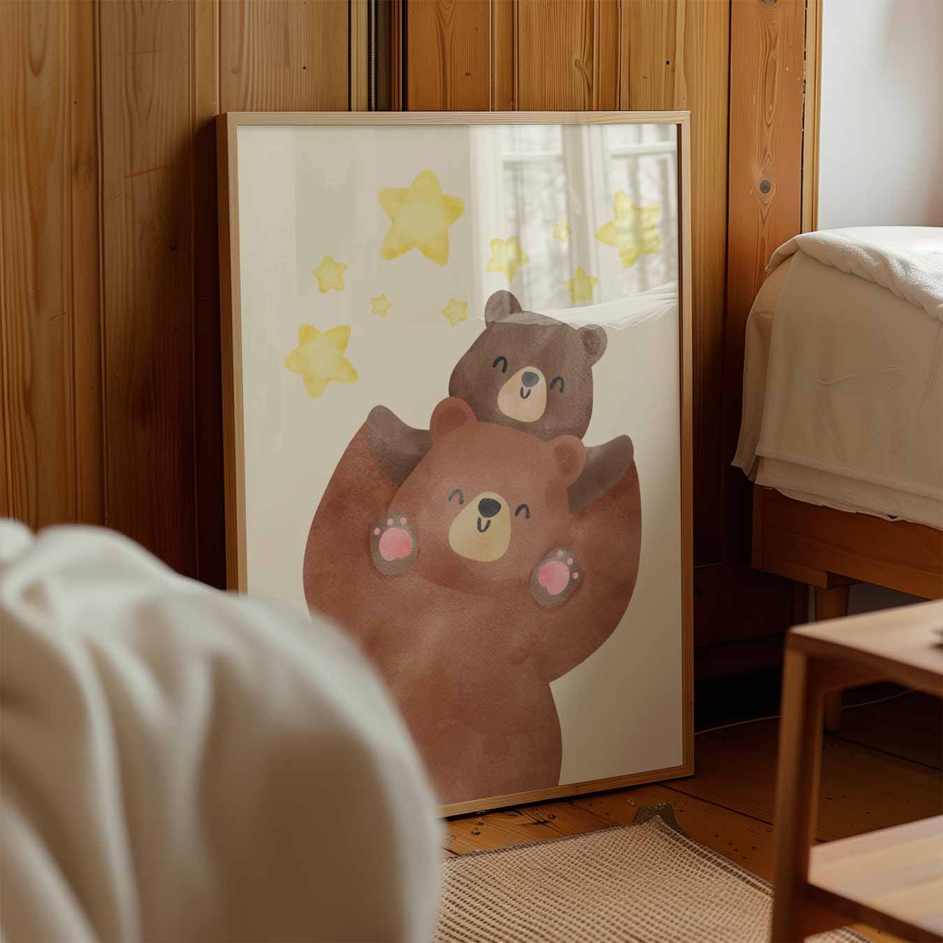 Beren met Sterren Poster-WallArtistic