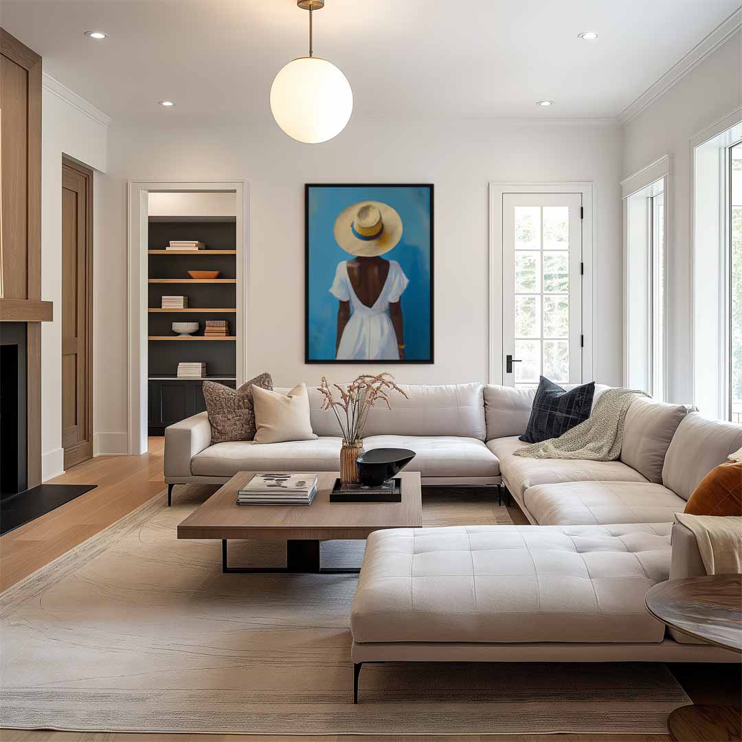 Zomerse Elegantie Kunstwerk-canvas-dibond-plexiglas-wanddecoratie-WallArtistic