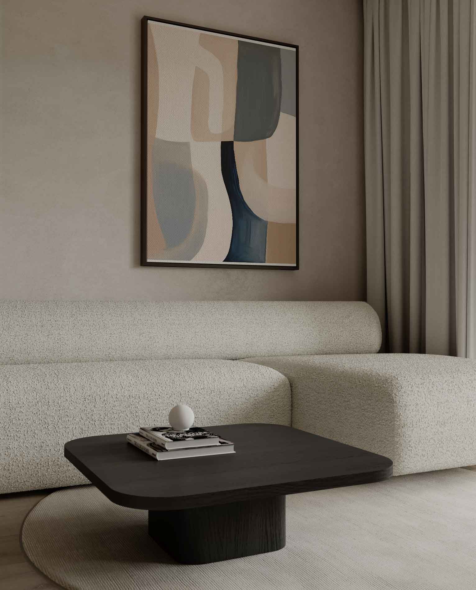 Harmonische Abstractie Kunstwerk-canvas-dibond-plexiglas-wanddecoratie-WallArtistic