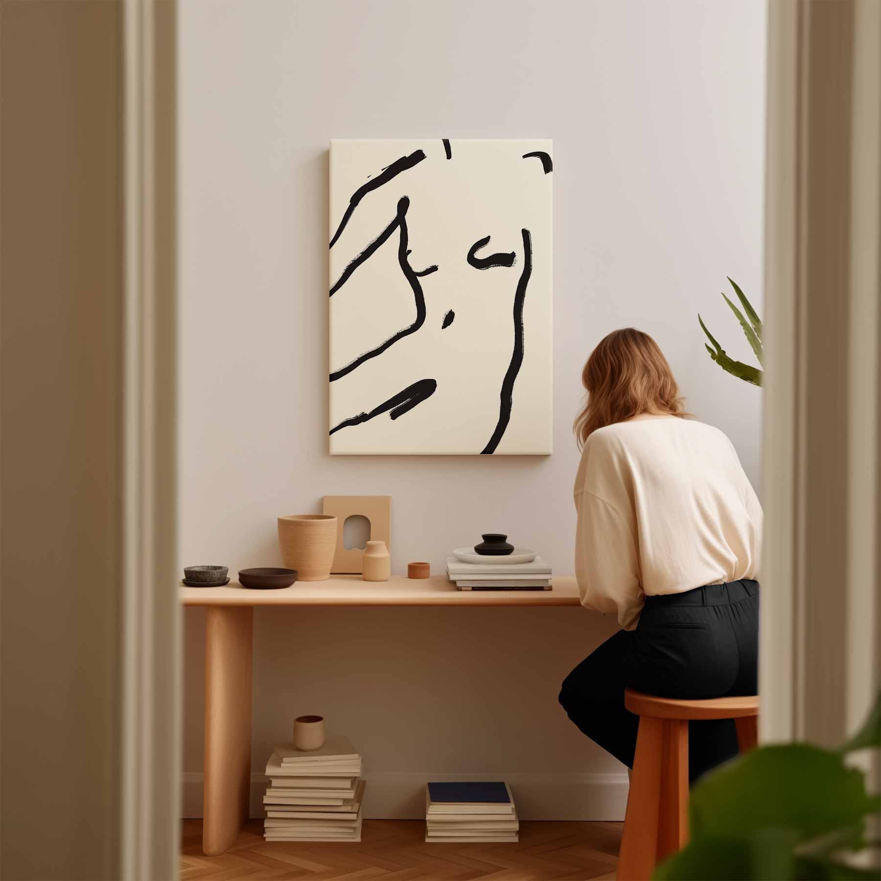 Simpele Elegantie Kunstwerk-canvas-dibond-plexiglas-wanddecoratie-WallArtistic