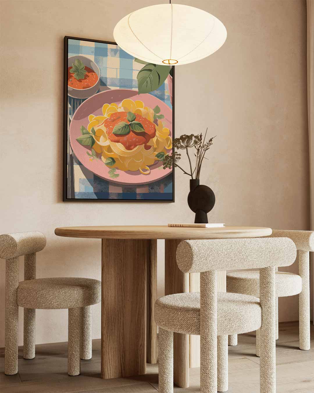 Italiaanse Sferen op Tafel Kunstwerk-canvas-dibond-plexiglas-wanddecoratie-WallArtistic