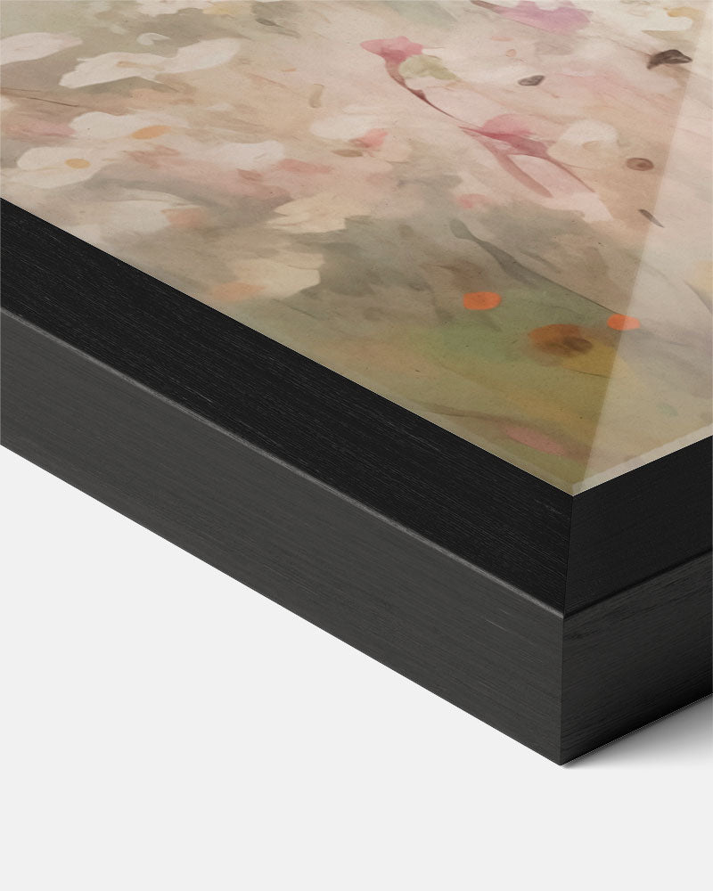 Dromerig Bloemenveld Landschap Poster-WallArtistic