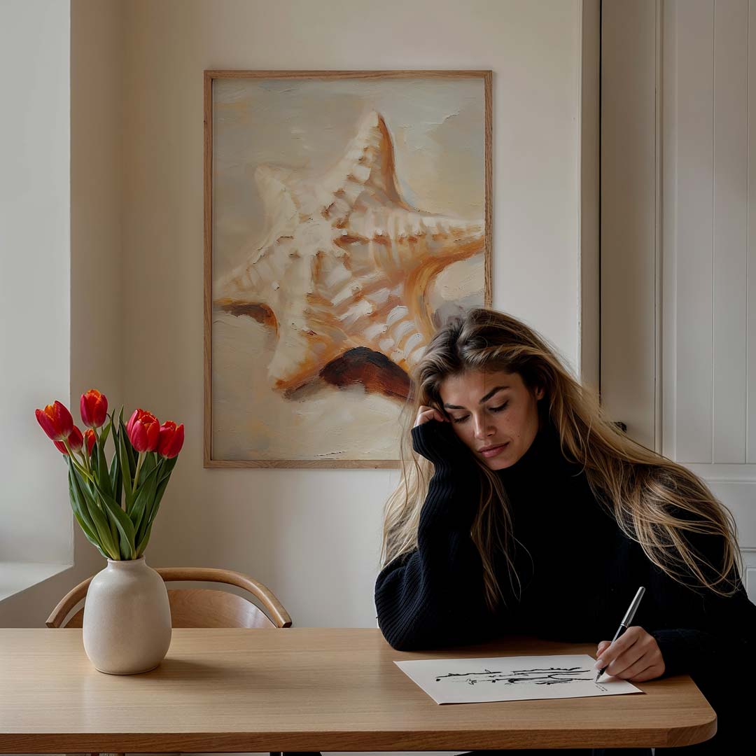 Stranddroom Zeester Poster-WallArtistic