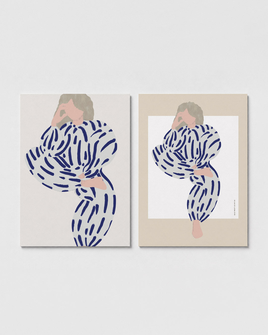 Gestreepte vormen Posterset