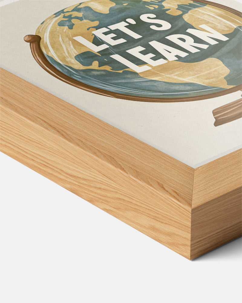 Wereldbol Inspiratieposter-WallArtistic