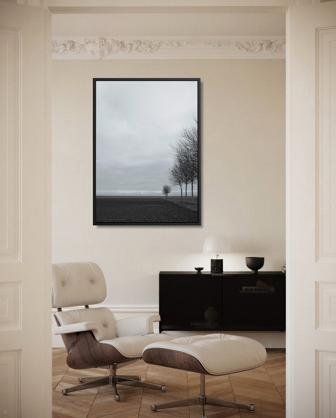 Rustige landschap Kunstwerk