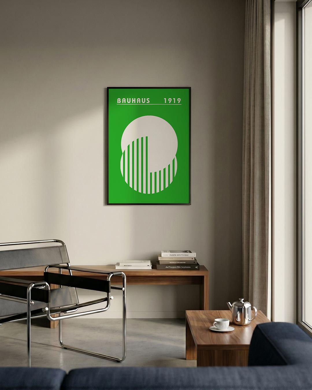 Cirkel en strepen Poster