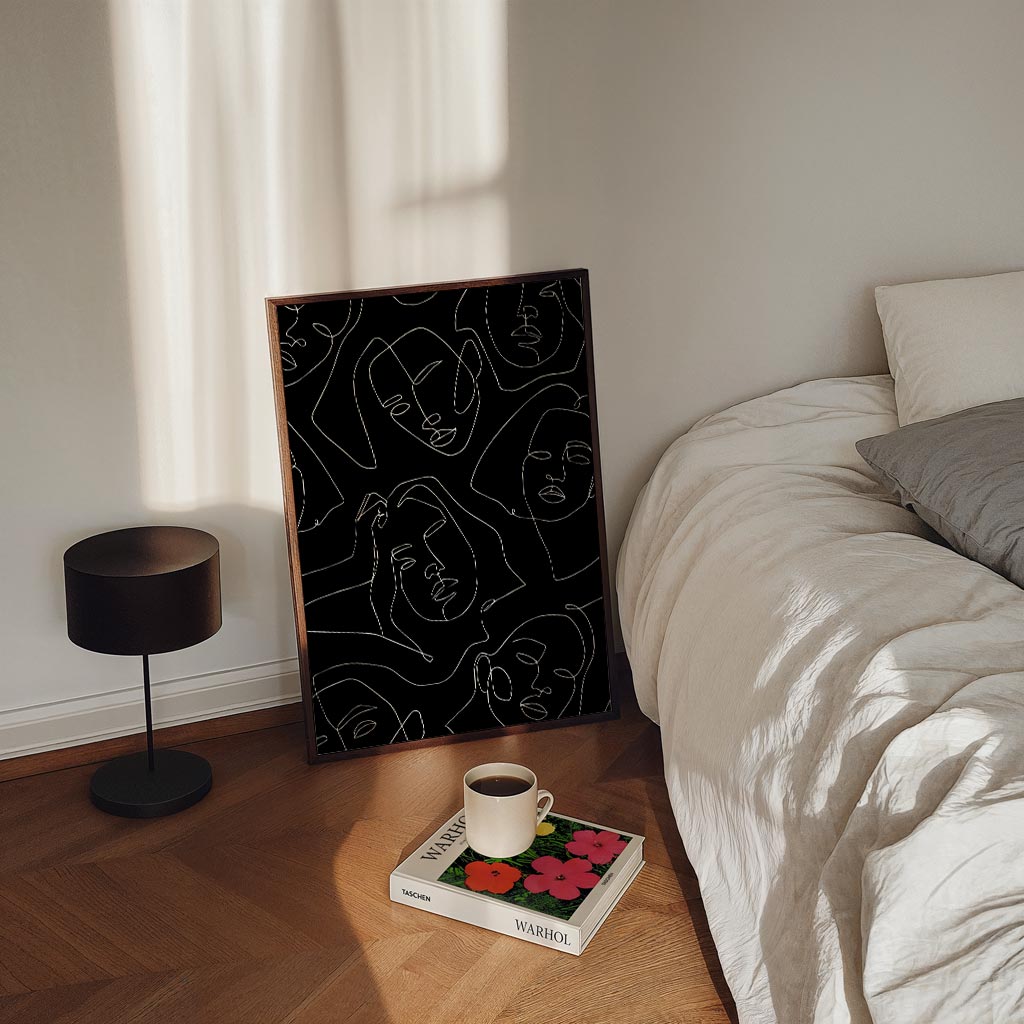 Abstracte Gezichten Poster-WallArtistic