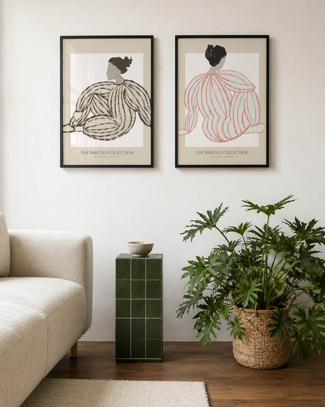 Gestreepte vormen Posterset