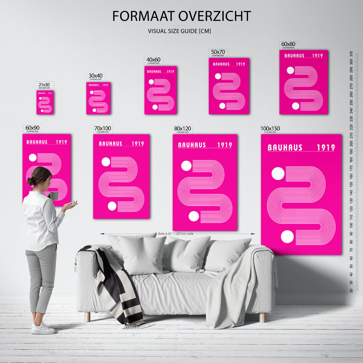 Lijnen en vlakkenspel Poster