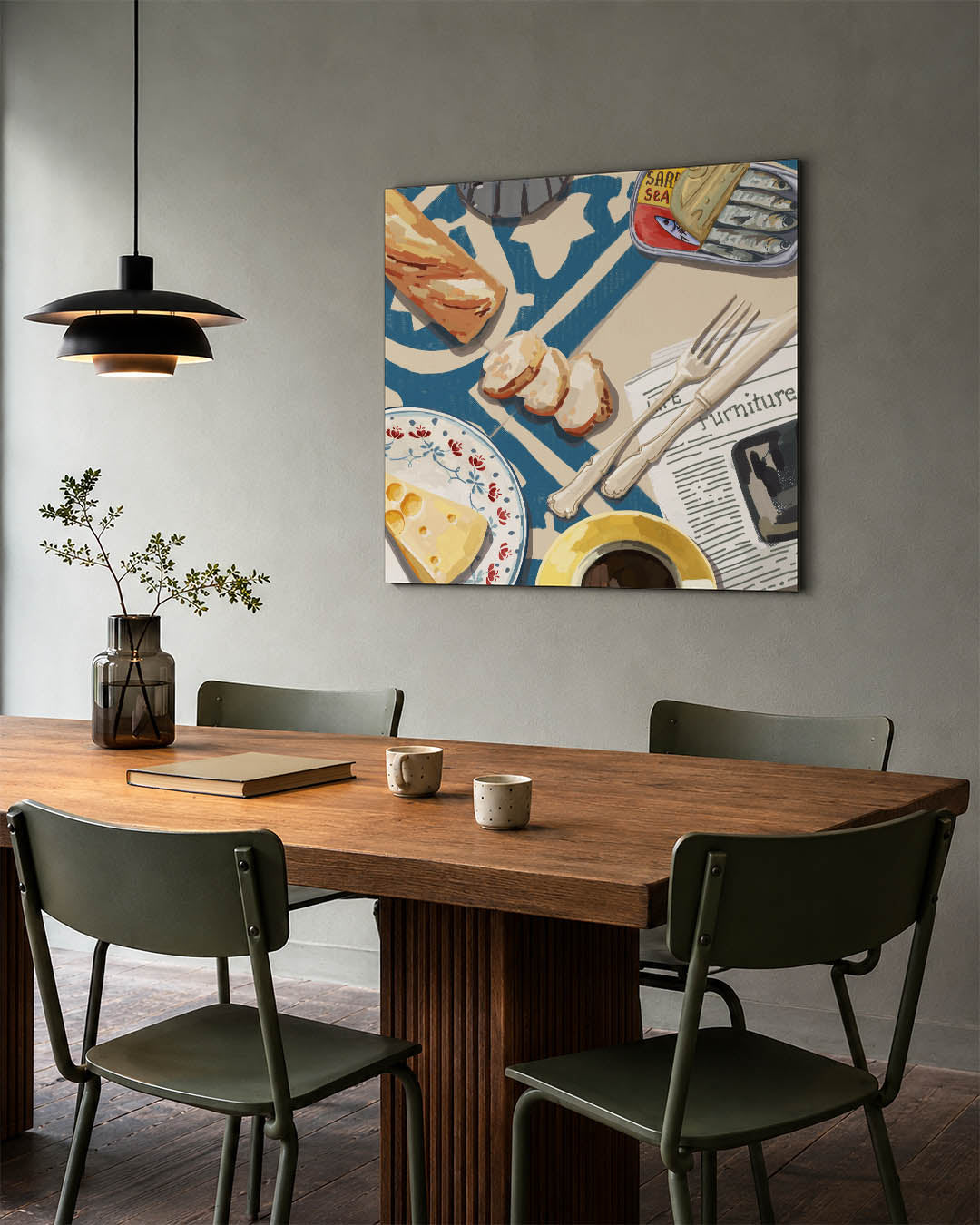 Ontbijt tafereel Kunstwerk
