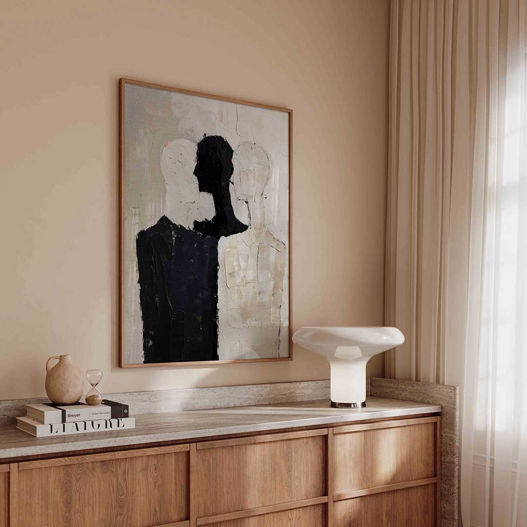 Drie silhouetten Poster