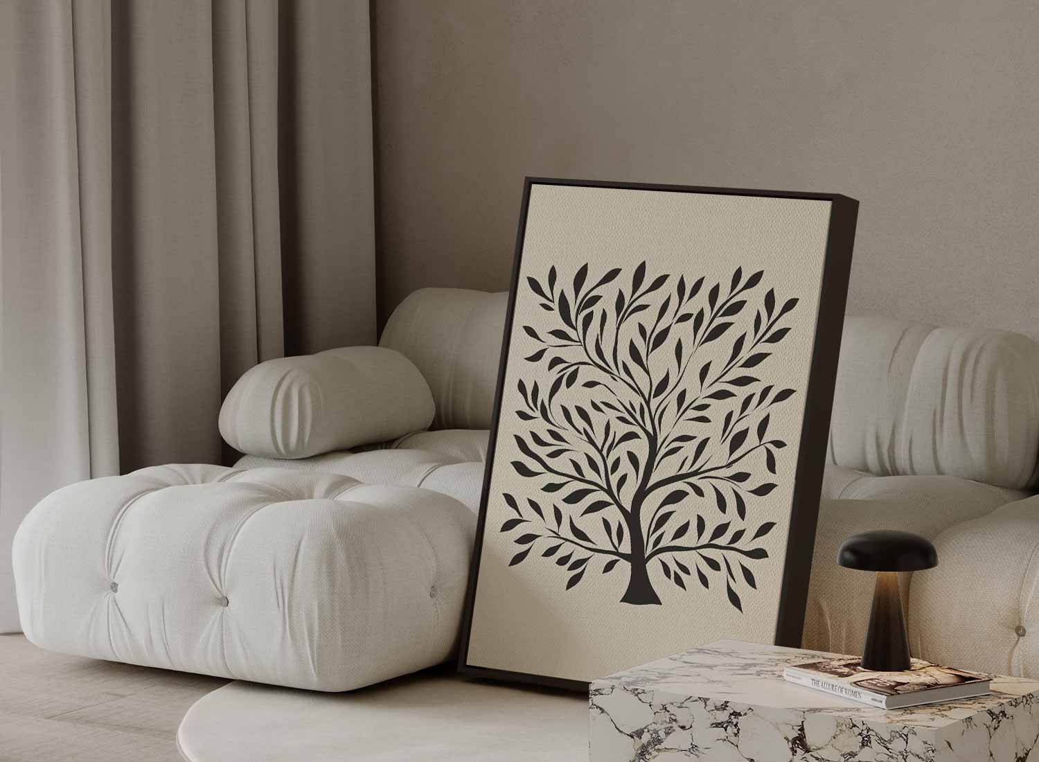 Boom van Sereniteit Kunstwerk-canvas-dibond-plexiglas-wanddecoratie-WallArtistic