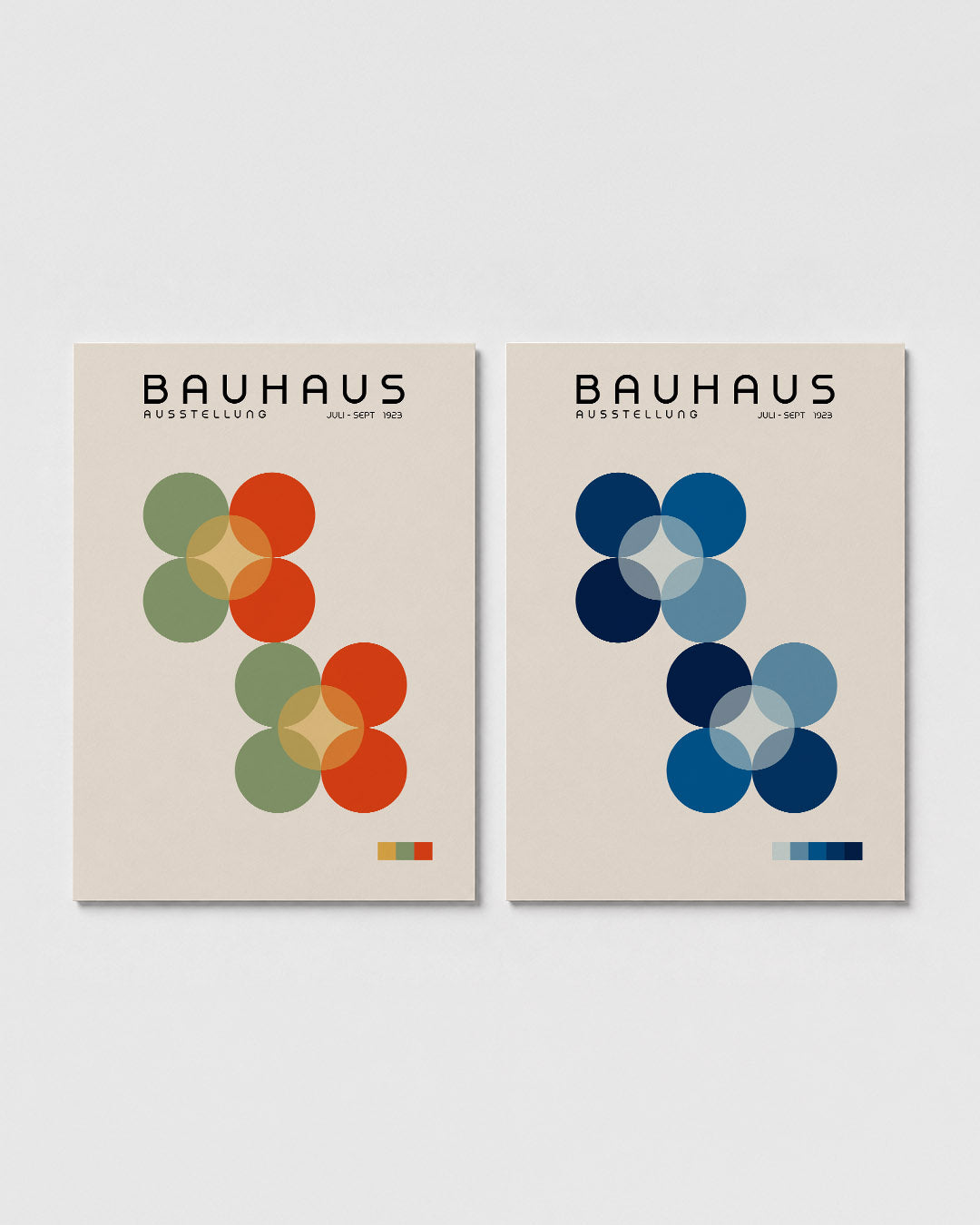 Vormen en kleurvlakken Posterset