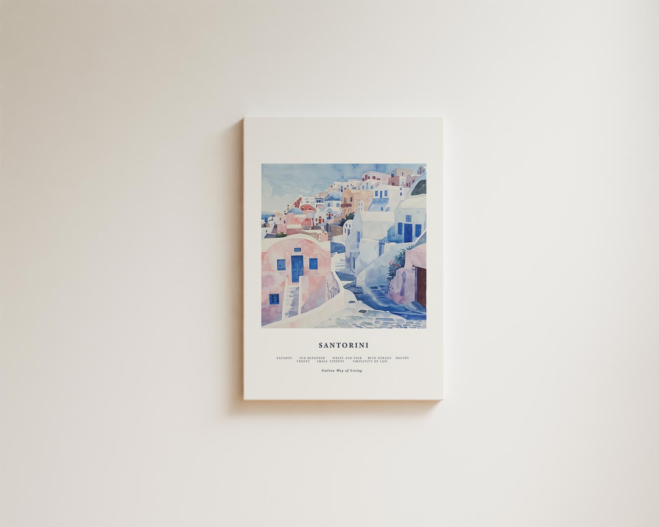Santorini Dromen Kunstwerk-canvas-dibond-plexiglas-wanddecoratie-WallArtistic
