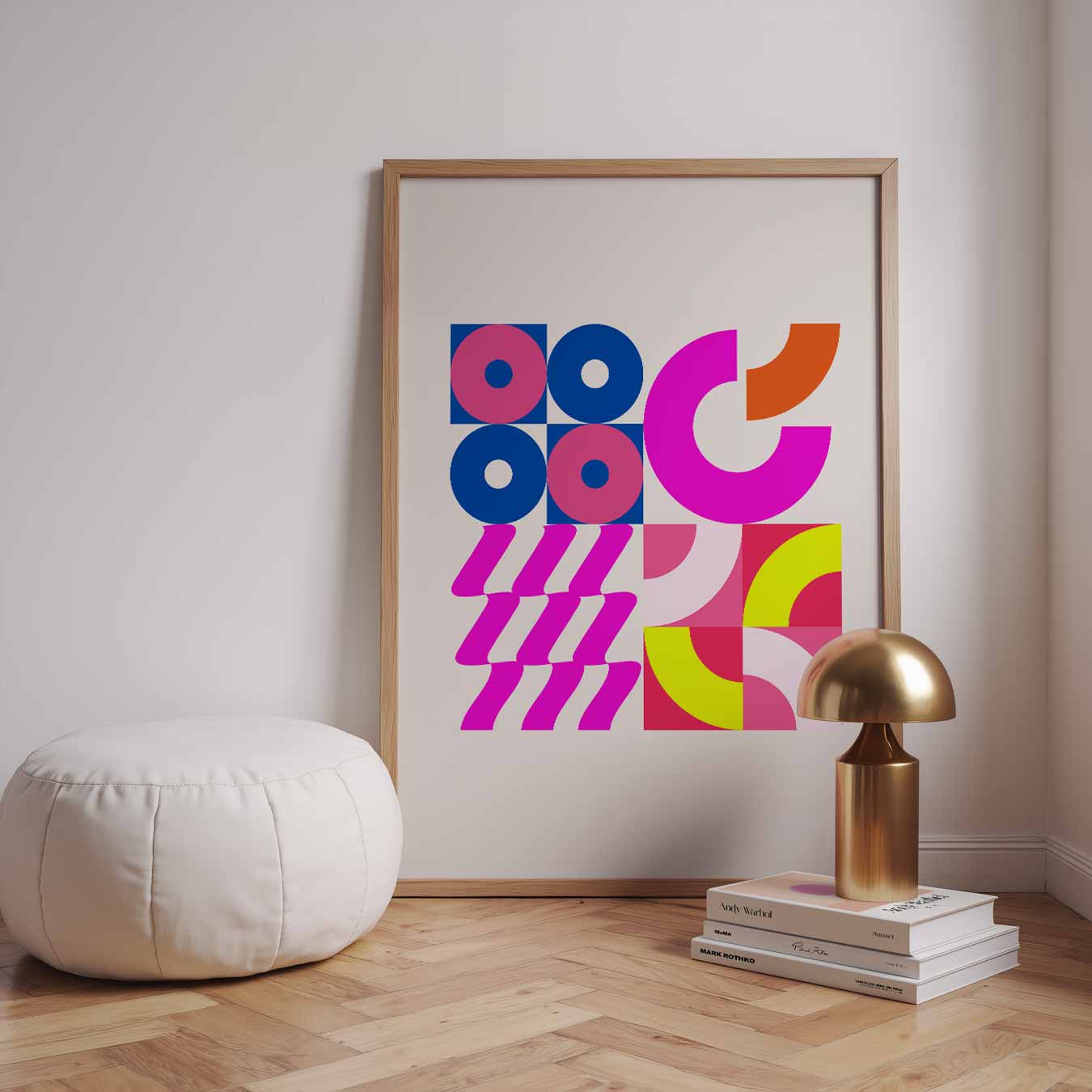 Speelse Kleurenexplosie Poster