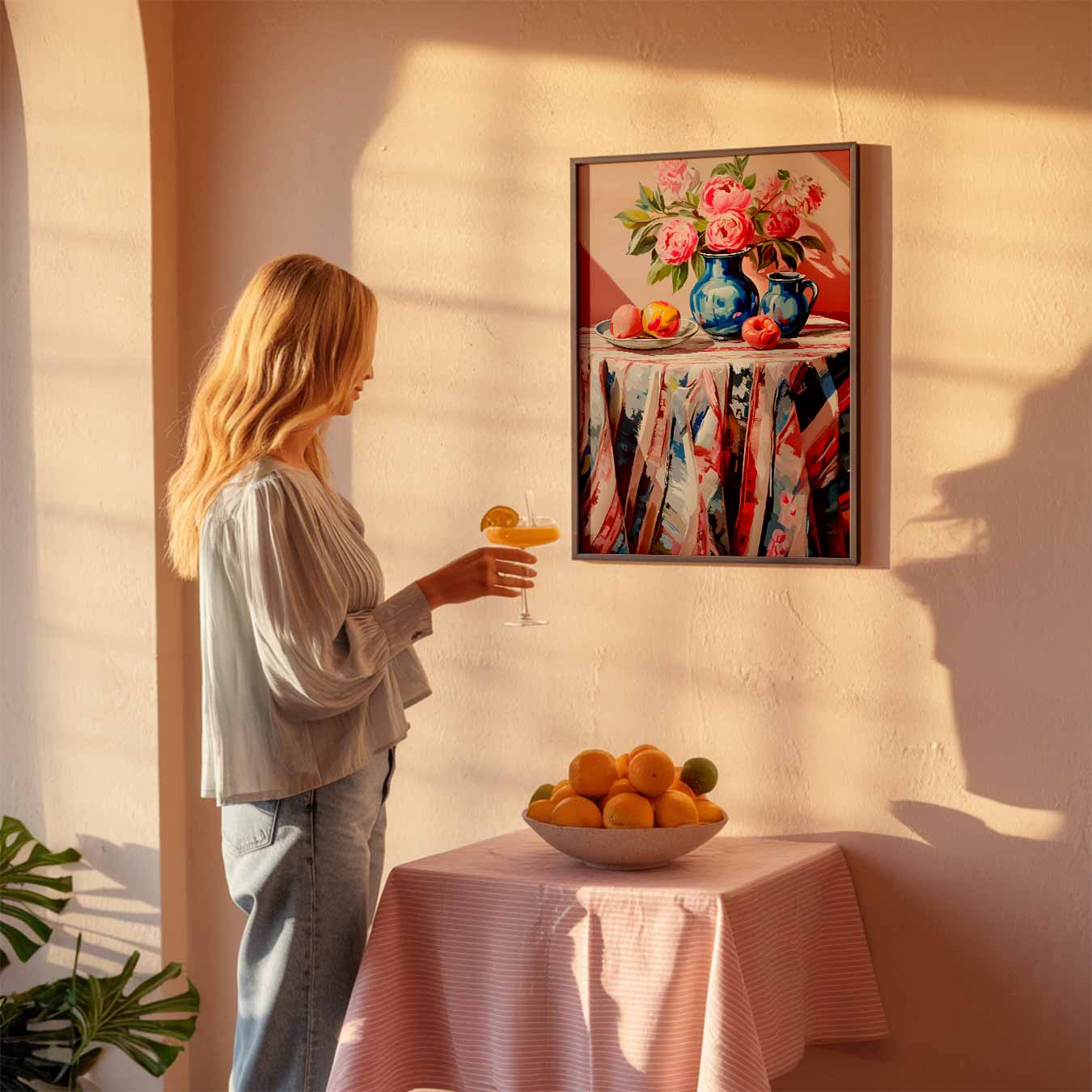 Romantische Bloemengeur Poster