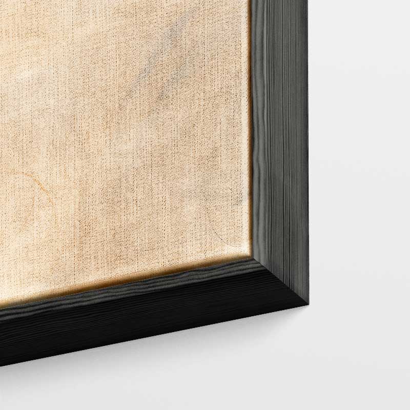 Dansende Lijnen in Amber Kunstwerk-canvas-dibond-plexiglas-wanddecoratie-WallArtistic