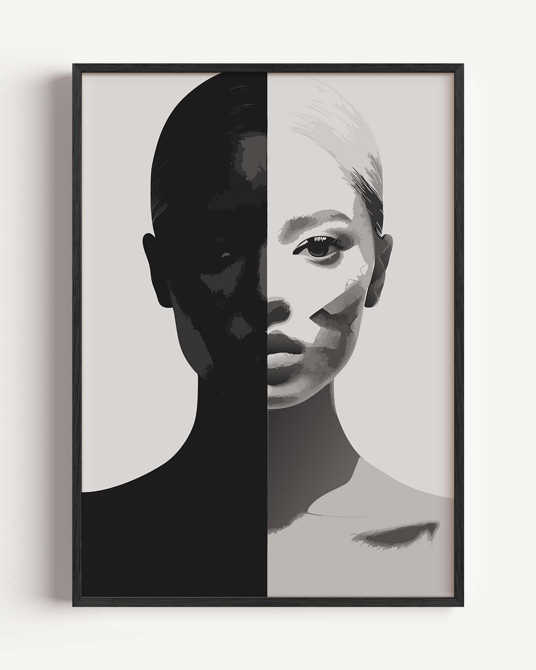 Mystieke Dualiteit Portret Poster-WallArtistic