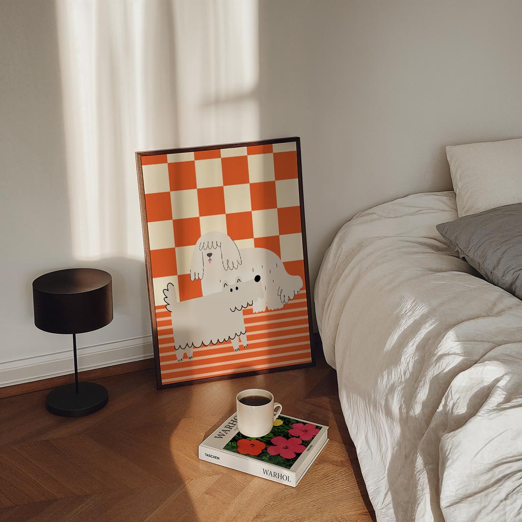 Charmante Hondenvrienden Poster