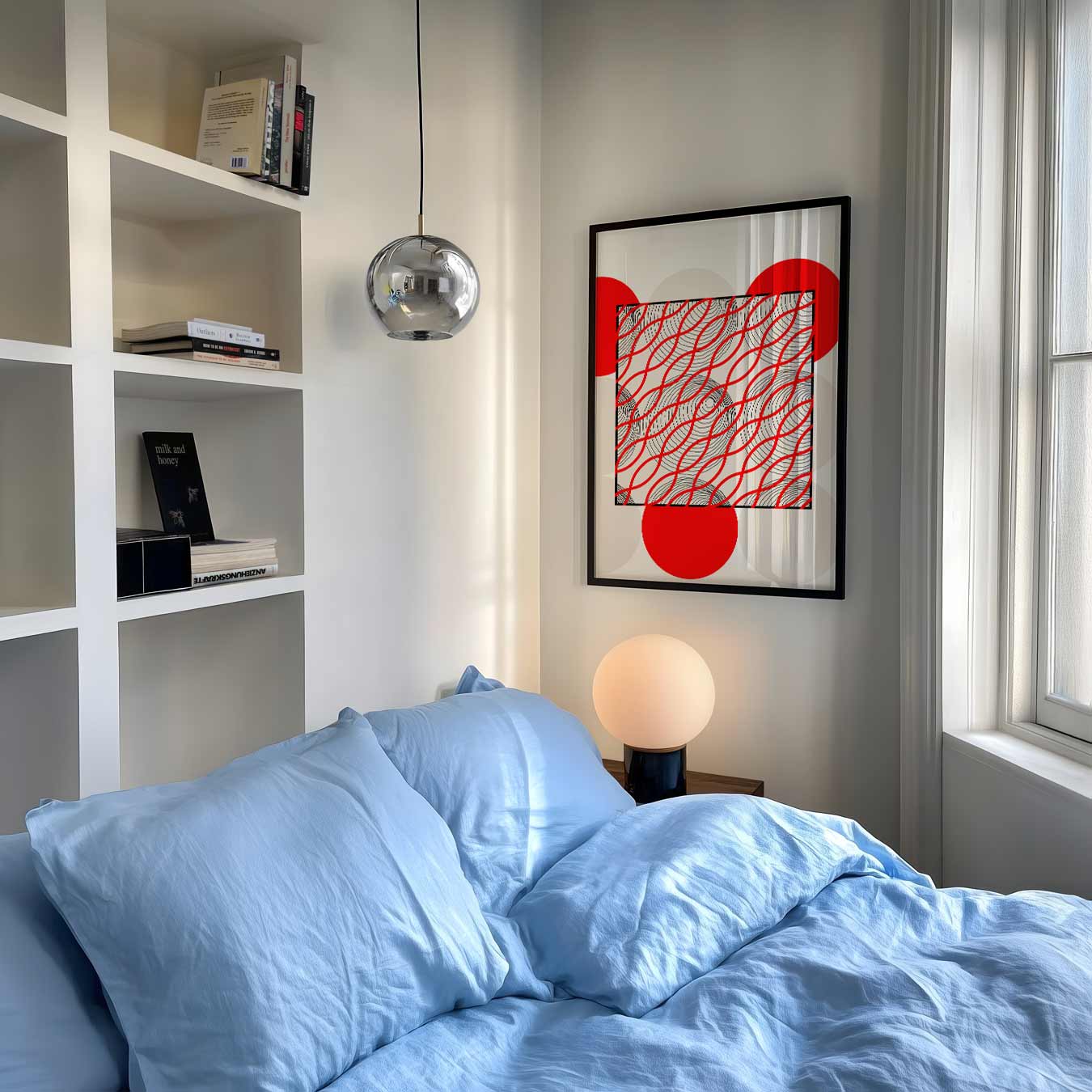 Modern Artistieke Golven Poster
