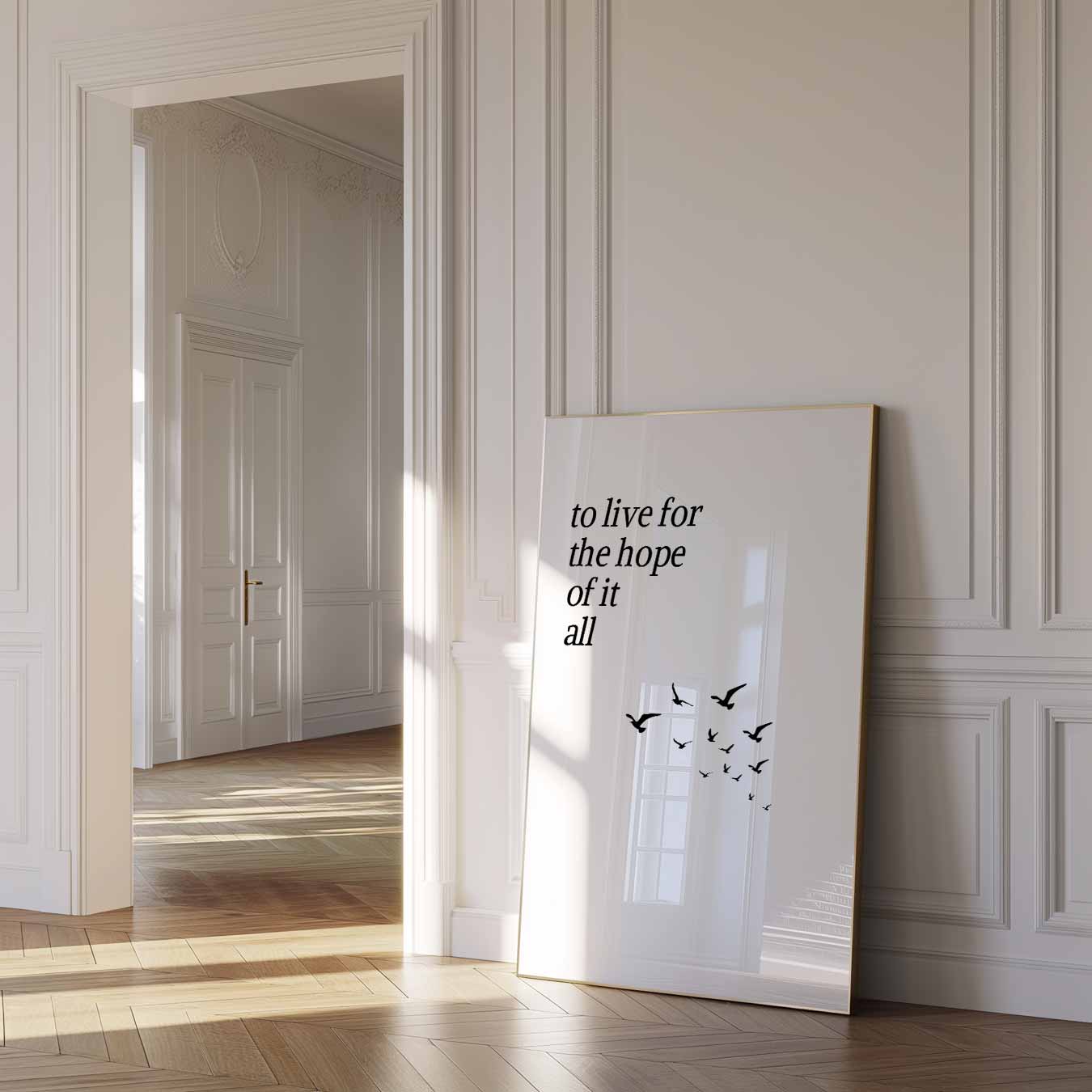 Inspirerende Motivatieposter met Vogels Poster-WallArtistic