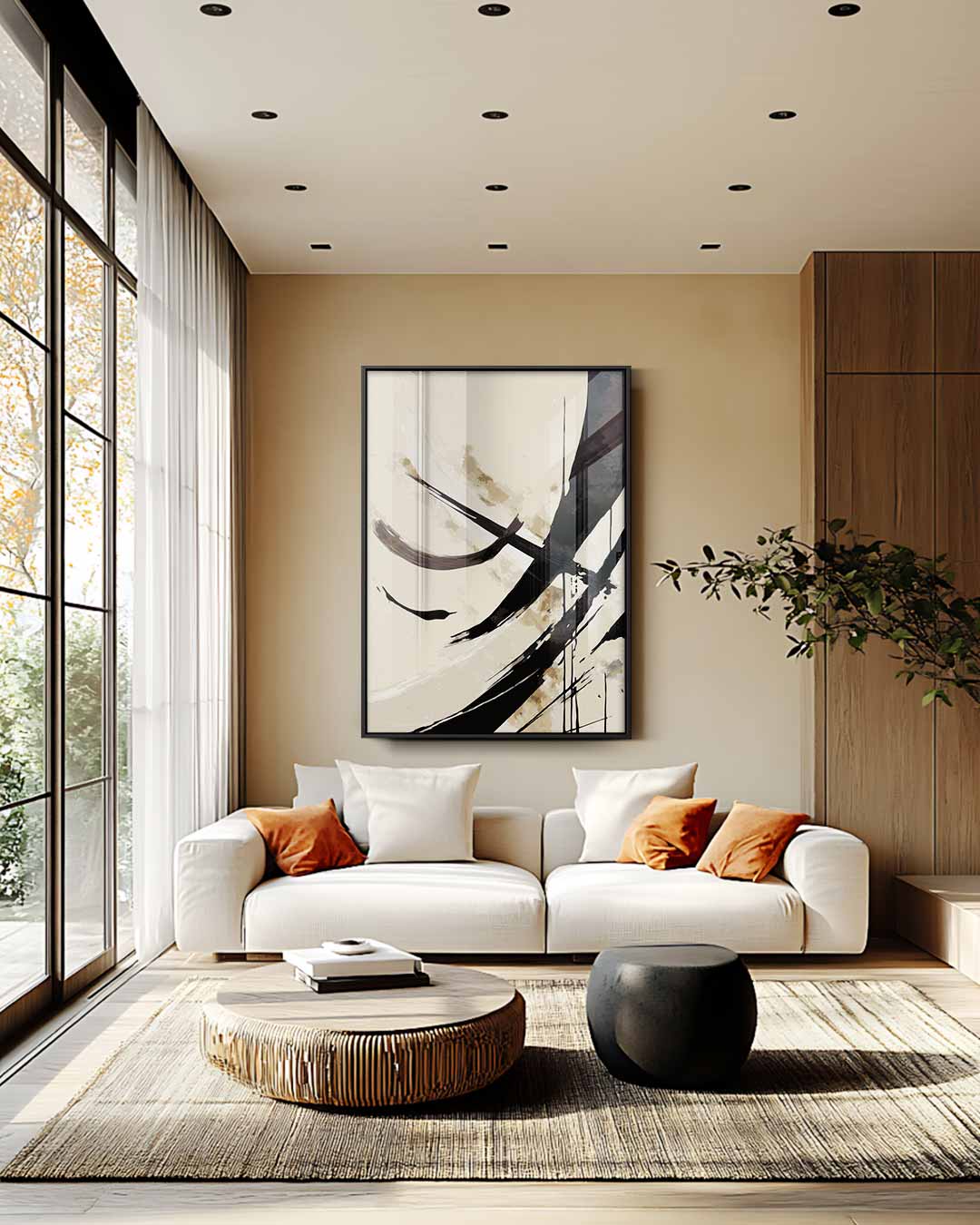 Abstracte Elegantie Kunstwerk-canvas-dibond-plexiglas-wanddecoratie-WallArtistic