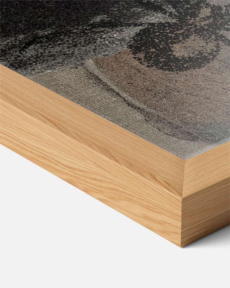 Collage Vrouw Gezicht en Maskerfiguur Poster-WallArtistic