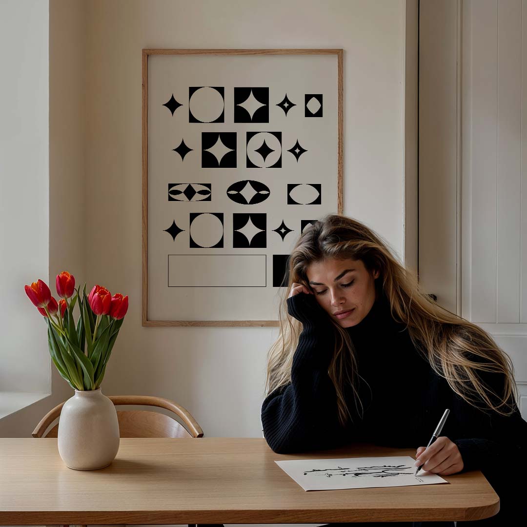 Moderne Geometrische Kunstposter-WallArtistic