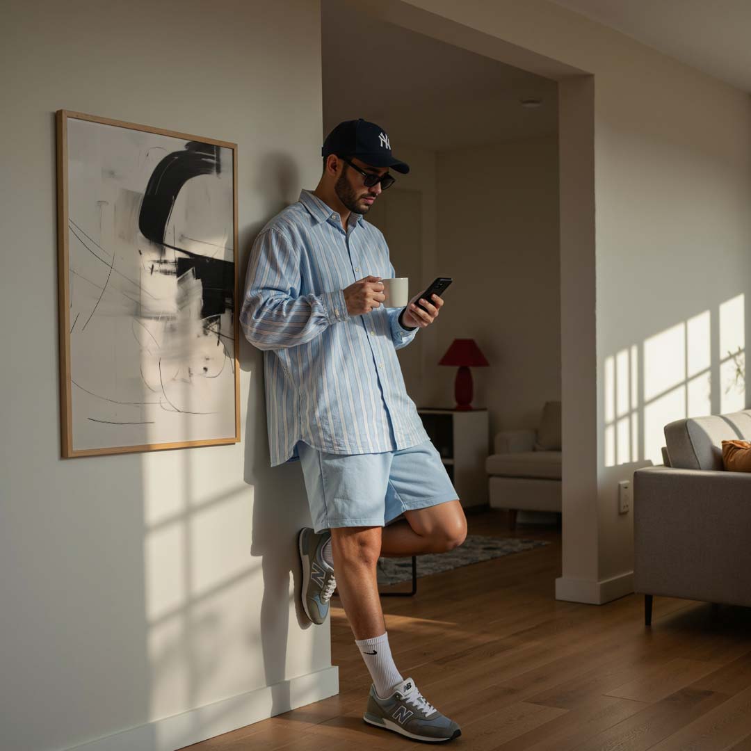 Moderne Abstracte Zwart-Wit Poster-WallArtistic