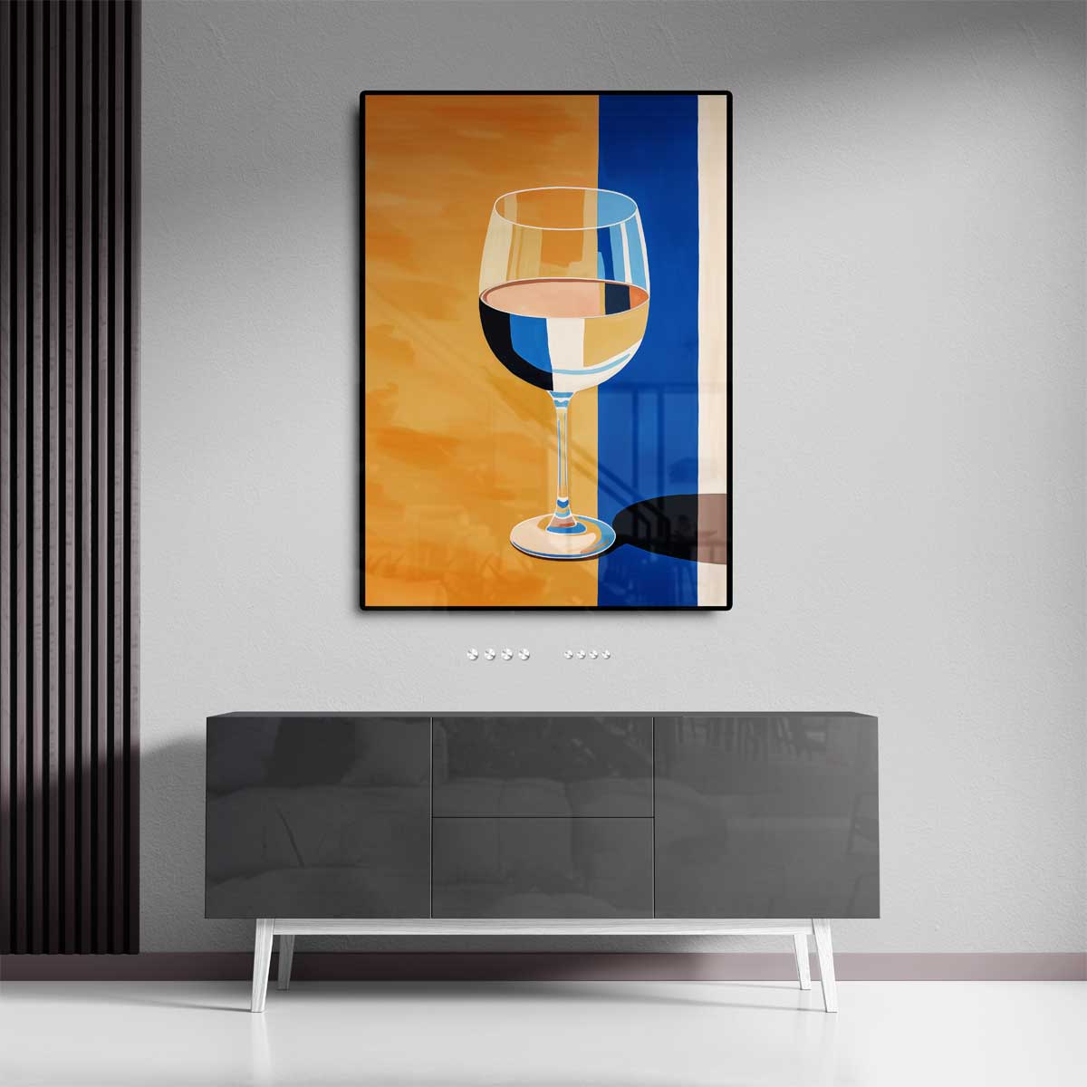 Glas in Kleurenspel Kunstwerk-canvas-dibond-plexiglas-wanddecoratie-WallArtistic