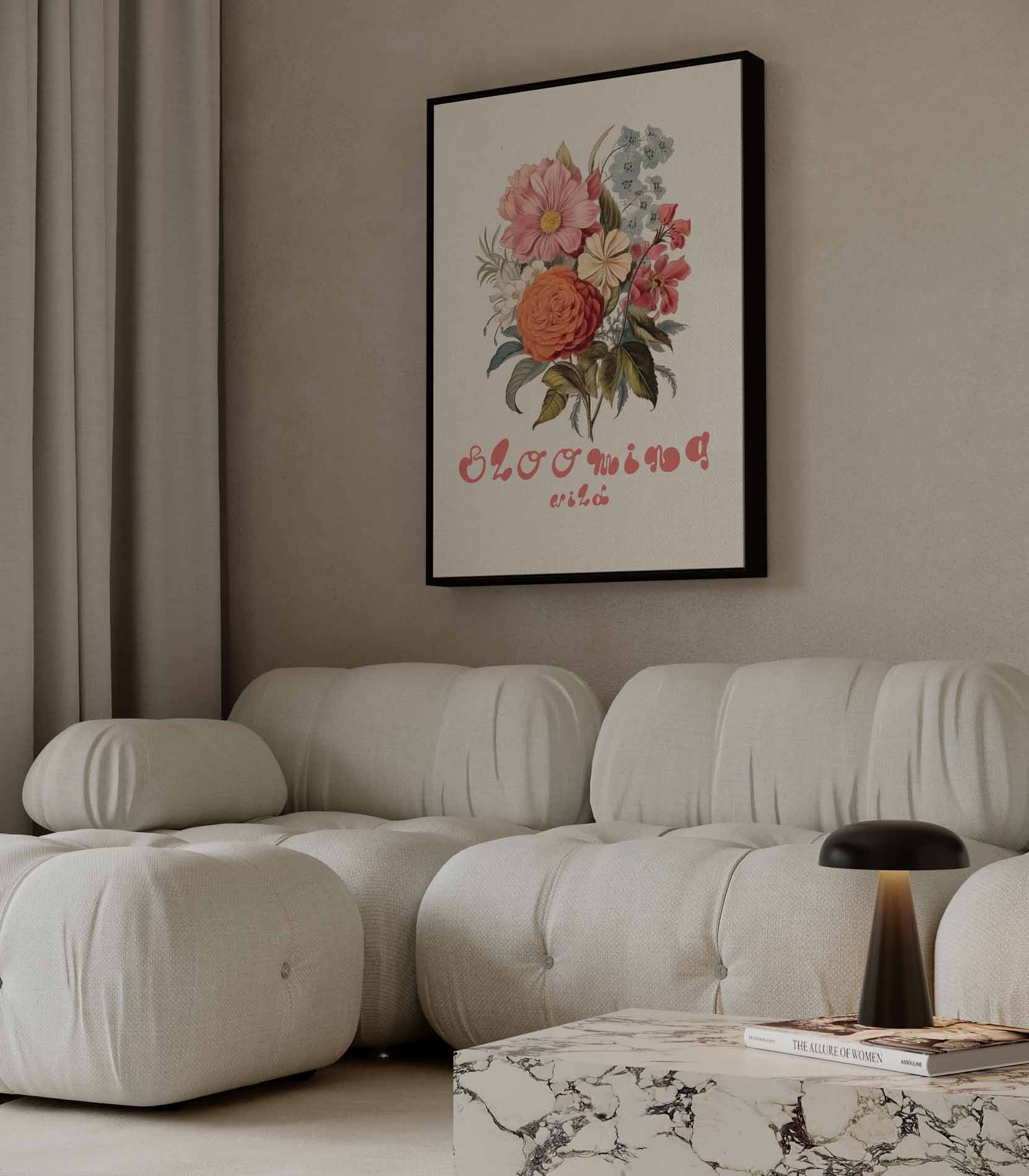 Bloeiend Wild Kunstwerk-canvas-dibond-plexiglas-wanddecoratie-WallArtistic