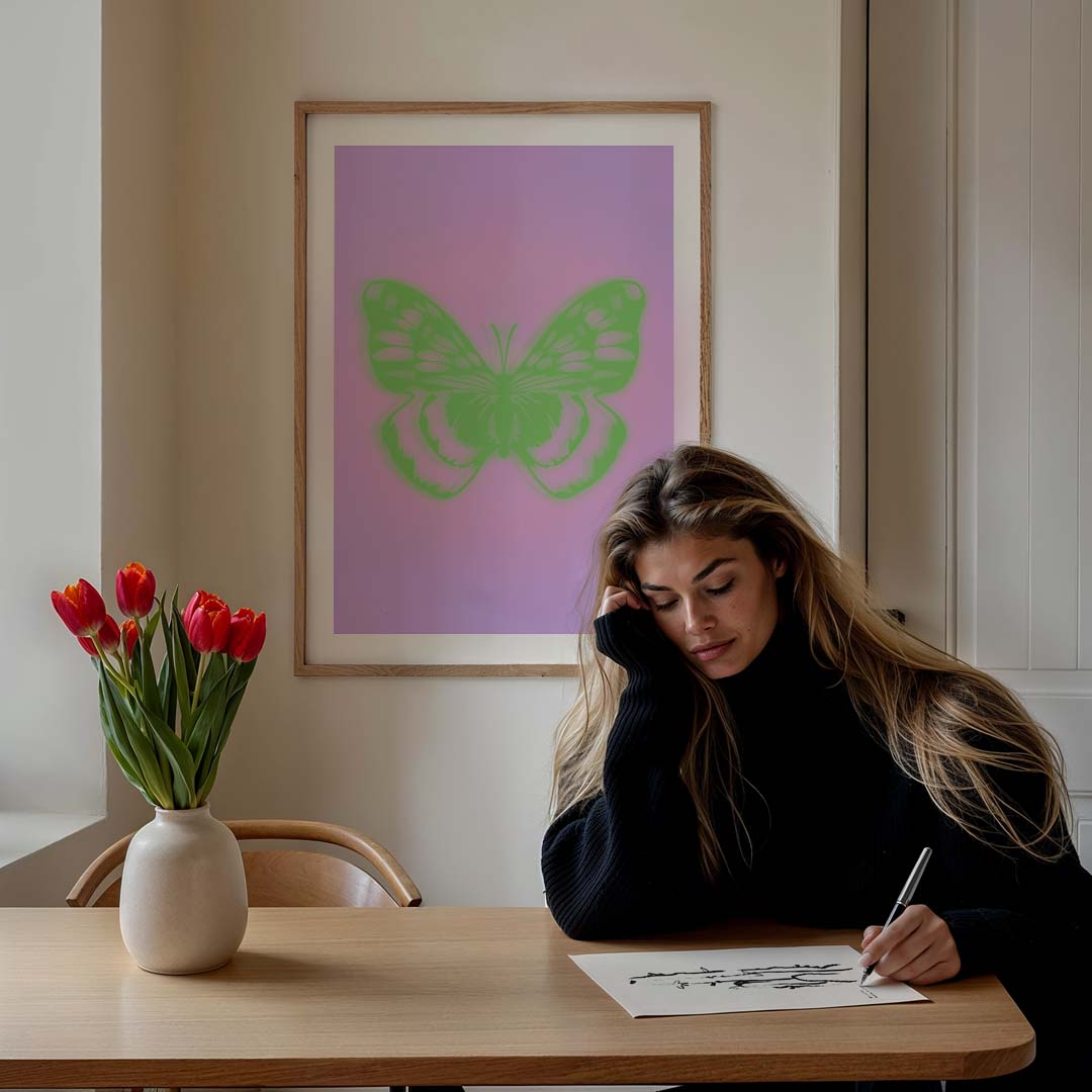 Betoverende Vlinder Droomposter-WallArtistic