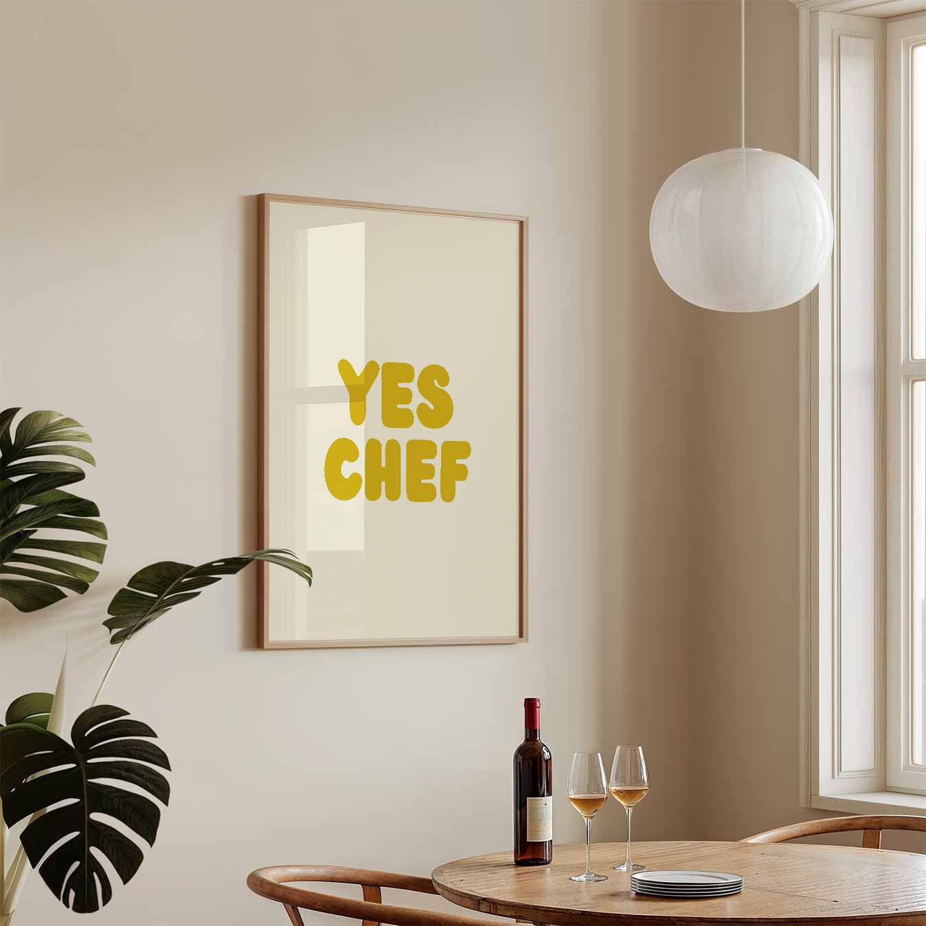 Yes Chef Keukenposter-WallArtistic