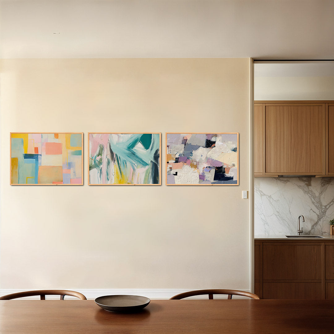 Kleurvlakken harmonie Posterset