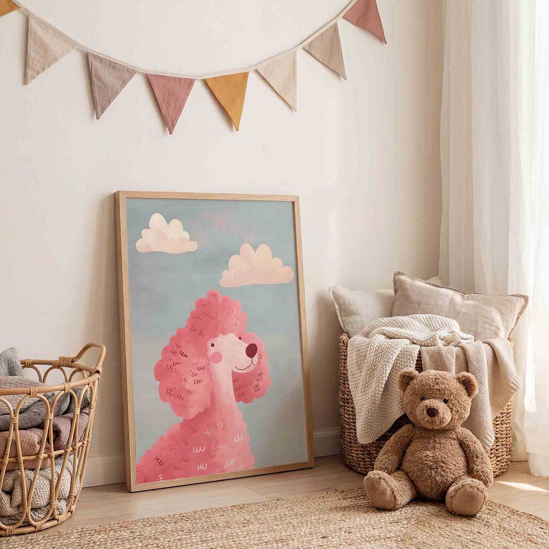 Roze poedel Poster