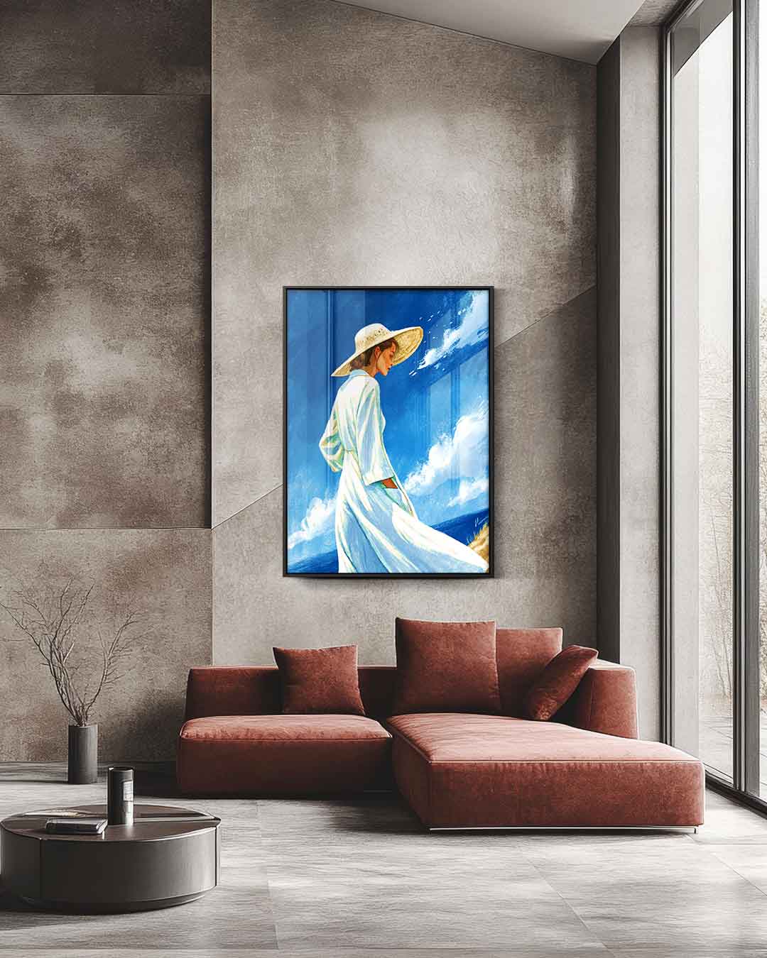Zomerdroom aan Zee Kunstwerk-canvas-dibond-plexiglas-wanddecoratie-WallArtistic