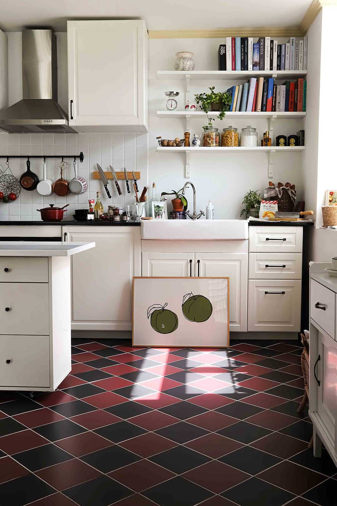 Twee groene appels Poster