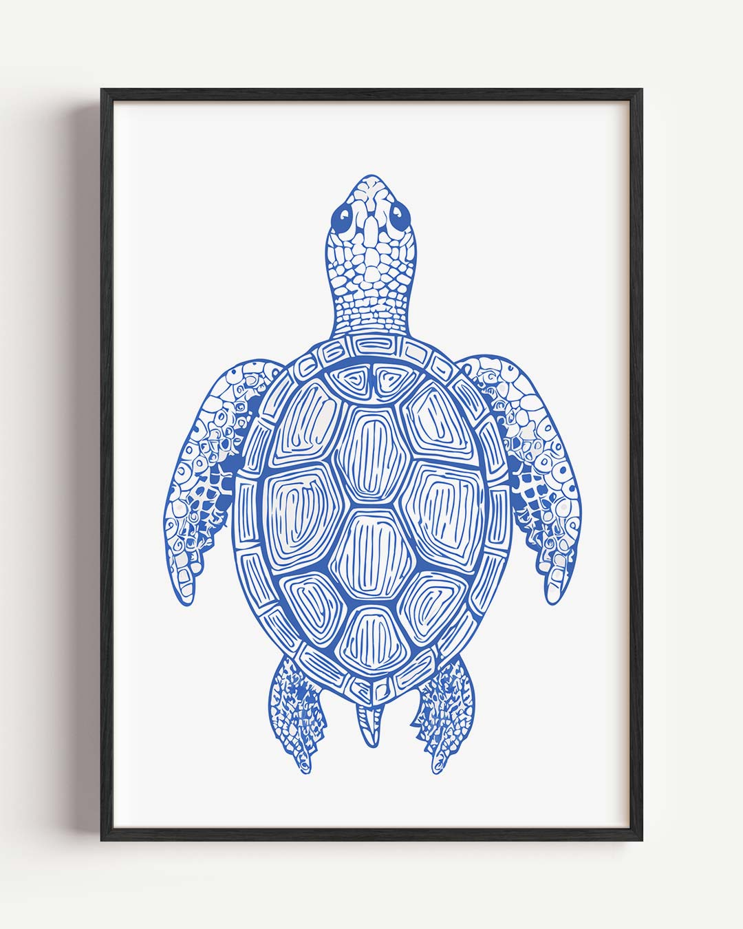 Relaxte Schildpad Illustratie Poster-WallArtistic