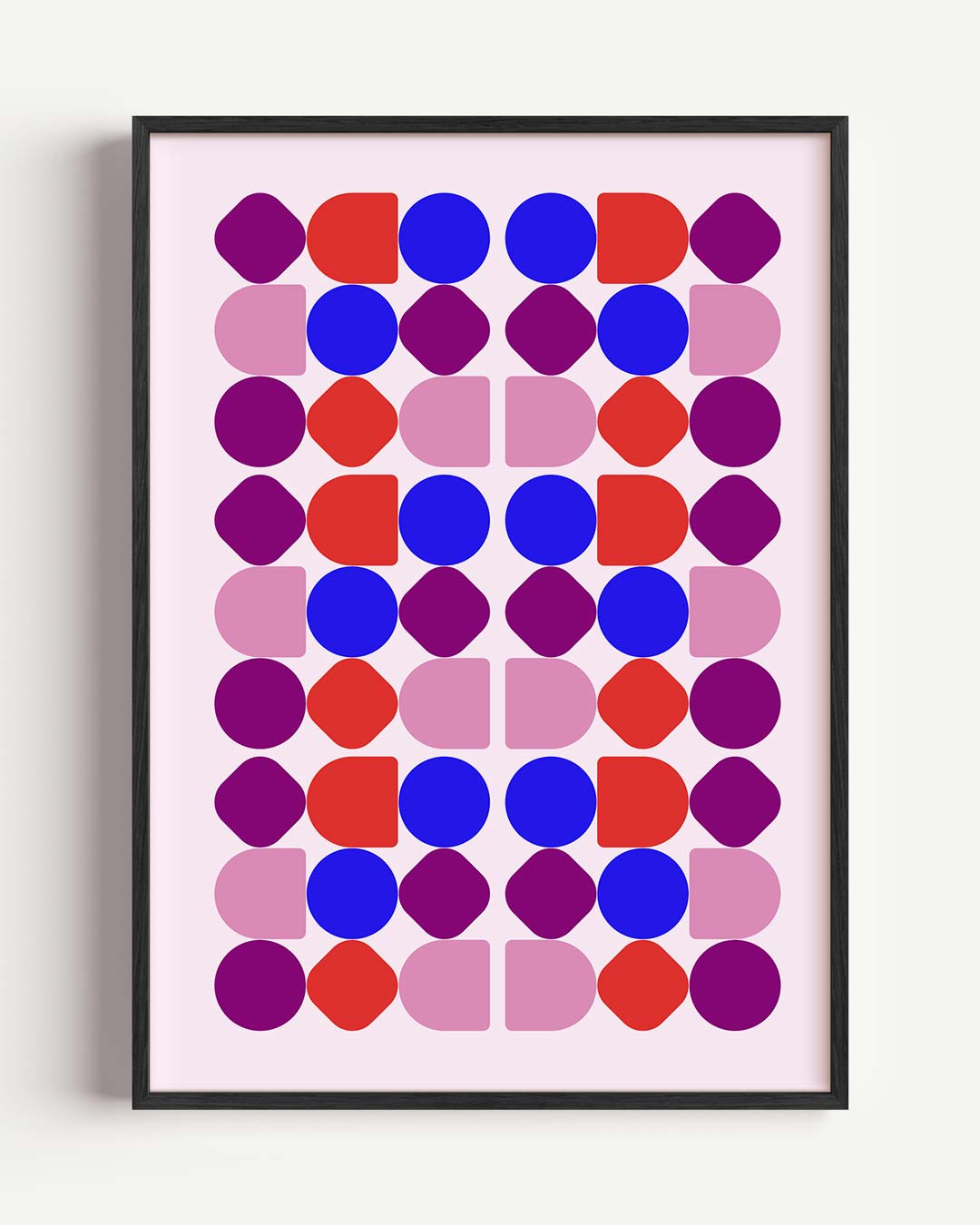 Kleurrijke Geometrie Wanddecoratie Poster-WallArtistic