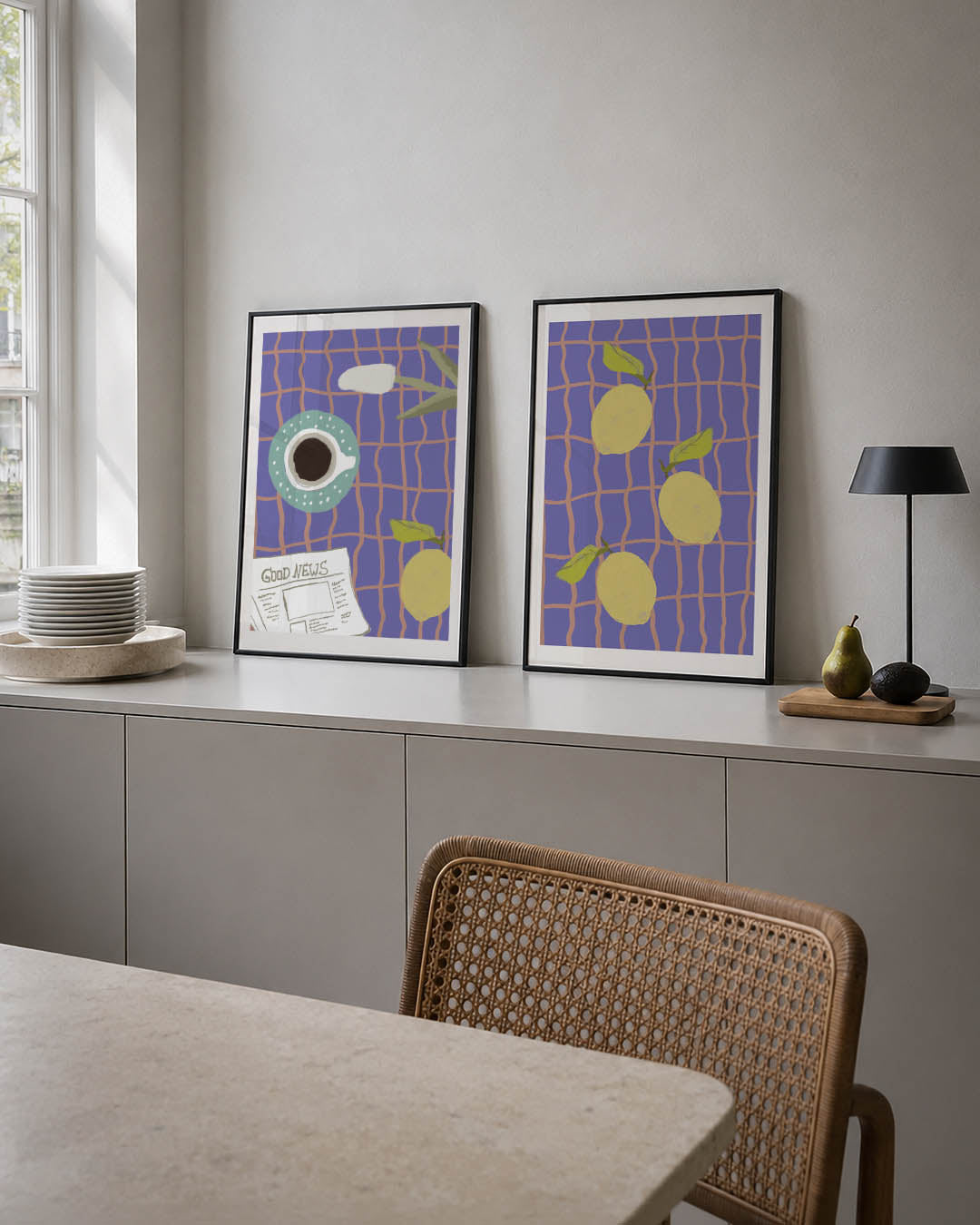 Kleurrijk ontbijt Posterset