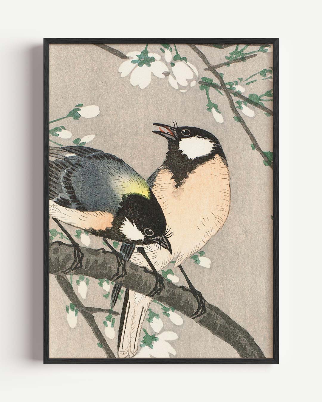 Vogels en Bloesems Print Poster-WallArtistic