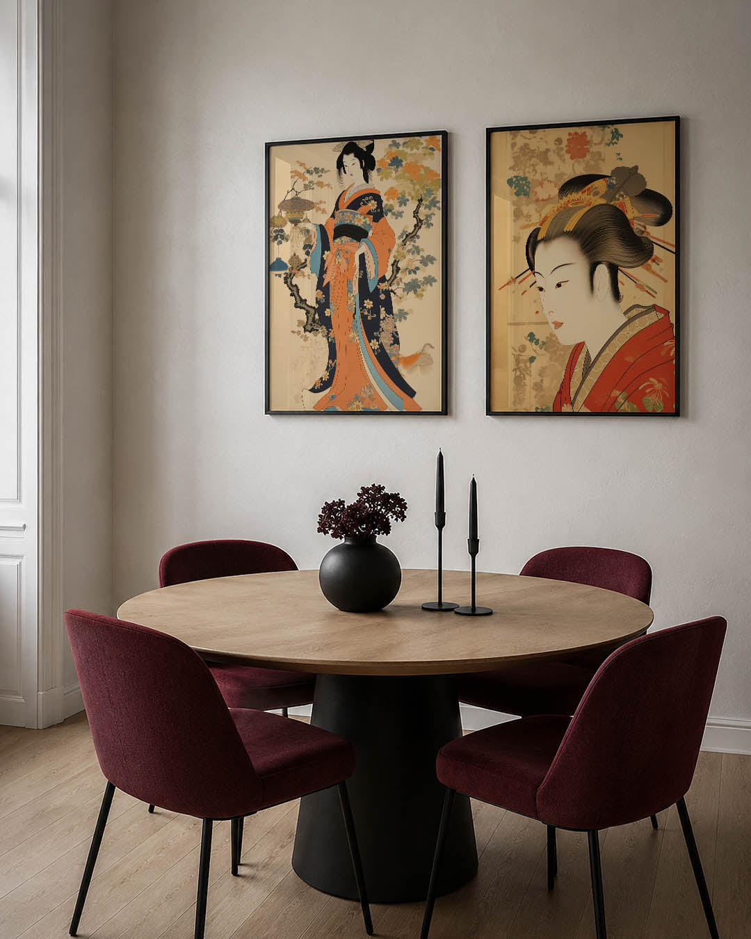 Kleurrijke kimono Posterset