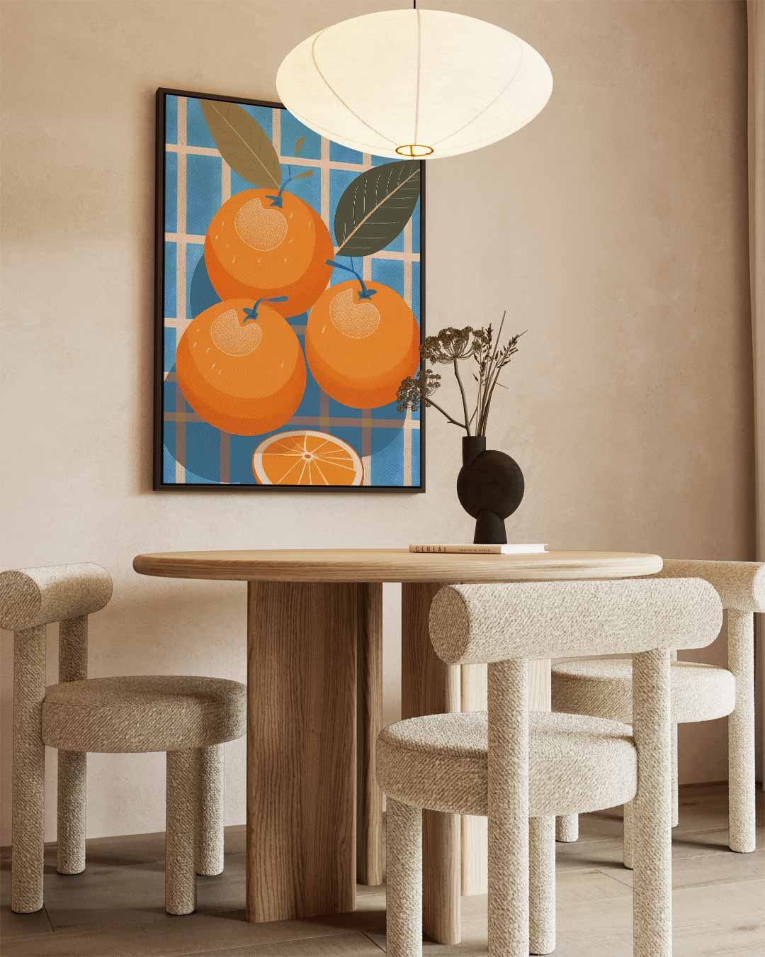 Fruitige Oranjes Kunstwerk-canvas-dibond-plexiglas-wanddecoratie-WallArtistic