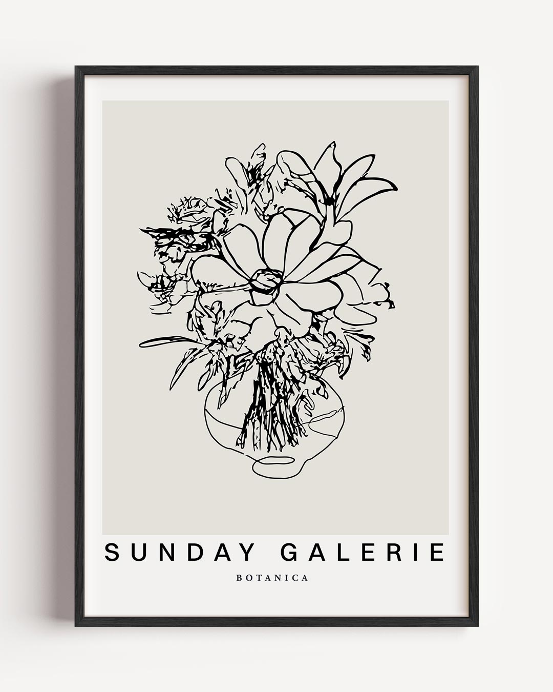 Moderne Bloemenkunst Poster-WallArtistic