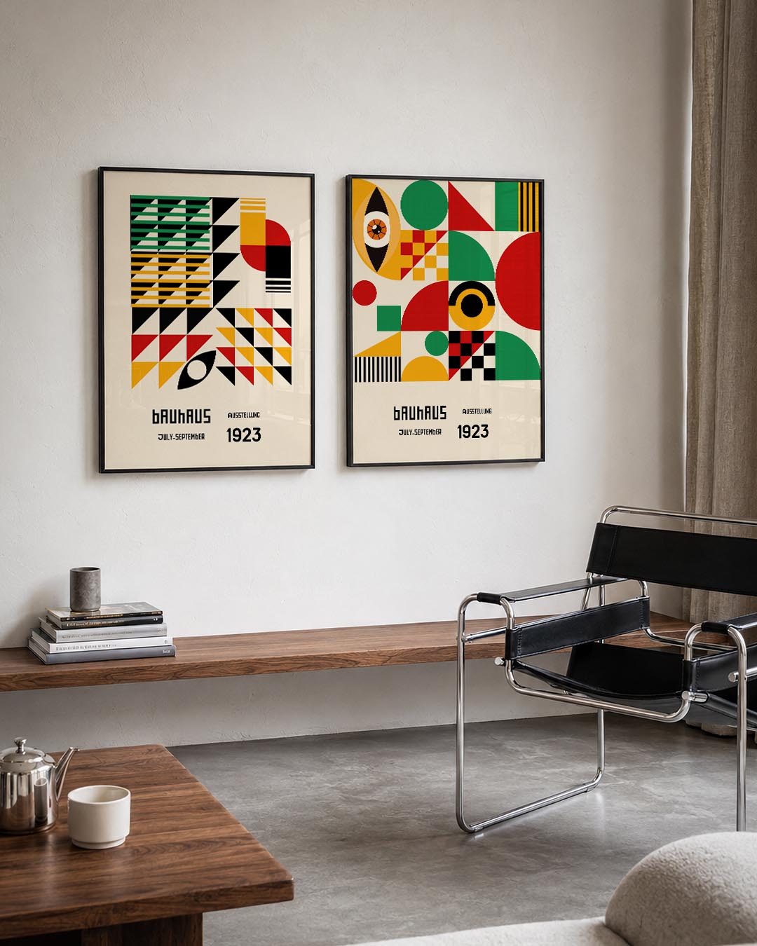 Vorm en kleurenspel Posterset