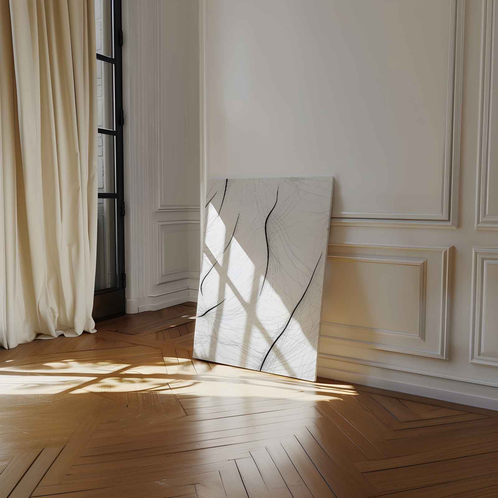 Subtiele Lijnen van Verwondering Kunstwerk-canvas-dibond-plexiglas-wanddecoratie-WallArtistic