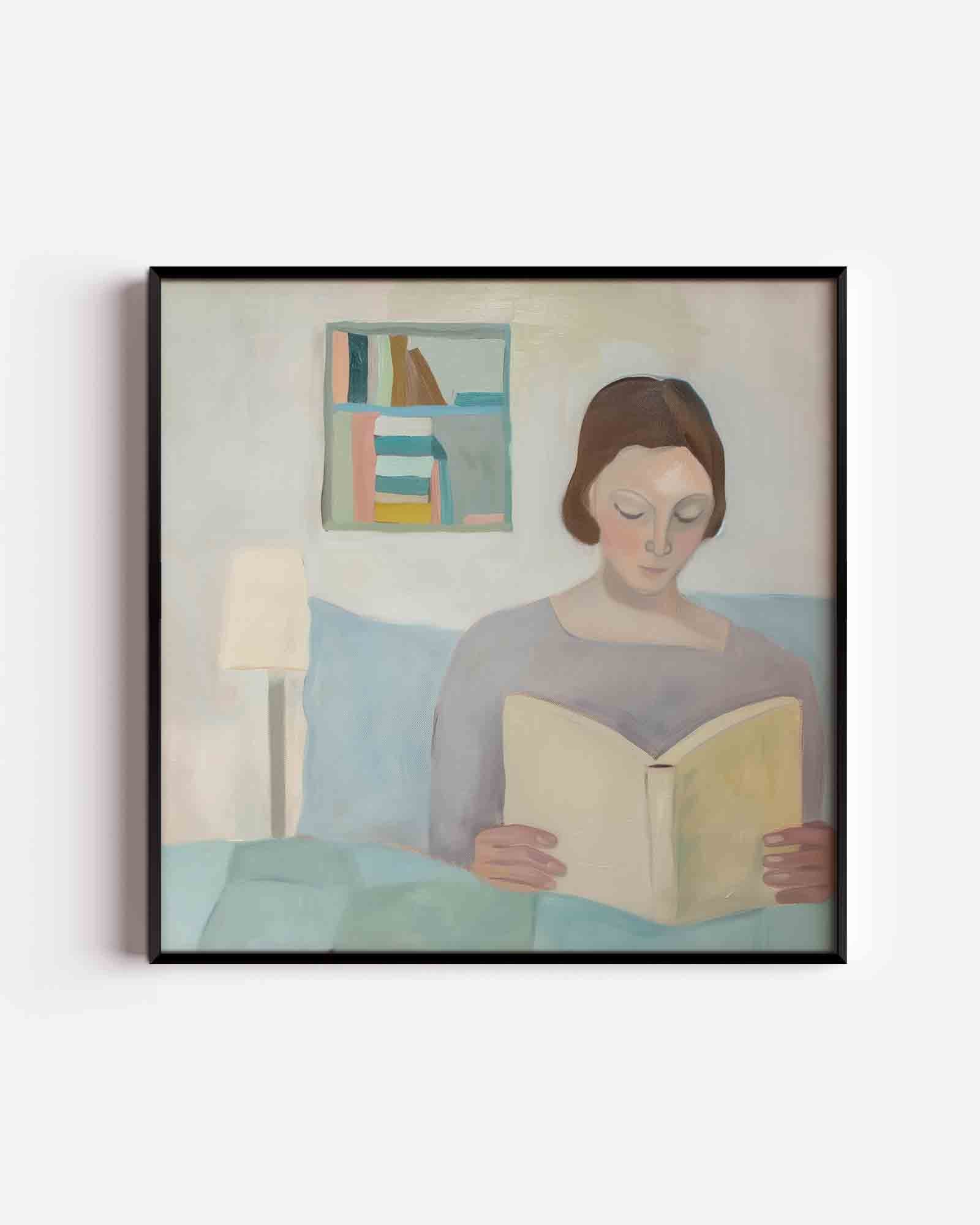 Lezende vrouw Poster