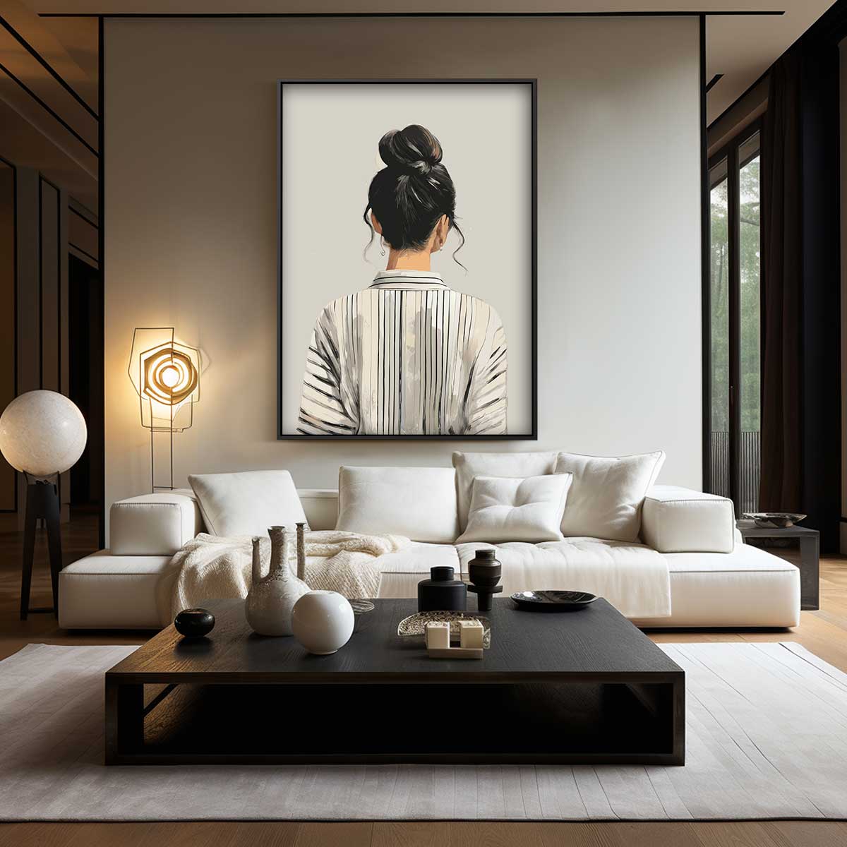Rustige Contemplatie Kunstwerk-canvas-dibond-plexiglas-wanddecoratie-WallArtistic