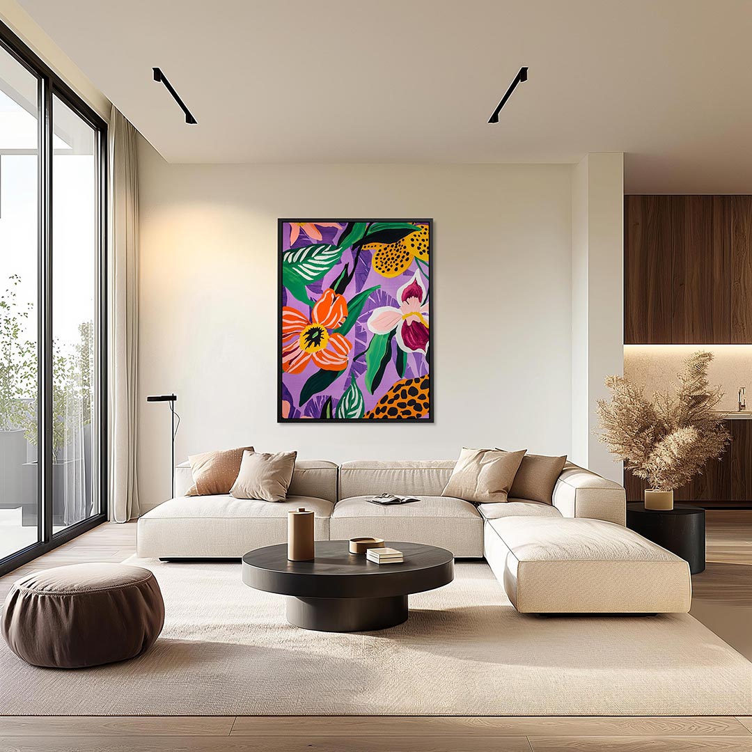 Vrolijke bloemenpracht Kunstwerk